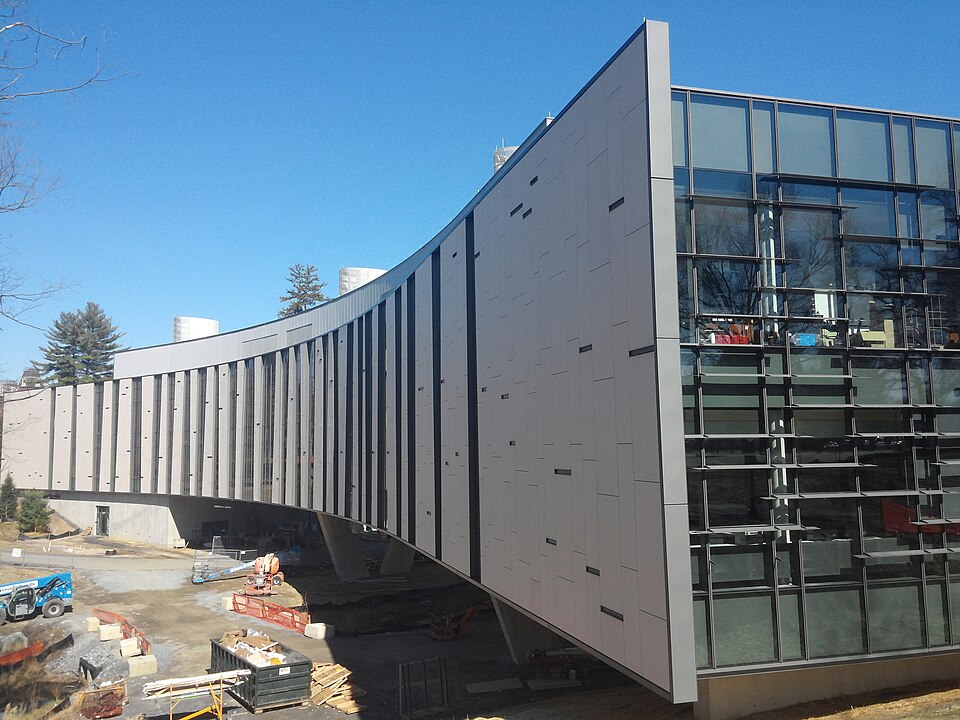 Bridge for Laboratory Sciences exterior west, March 2016.jpg